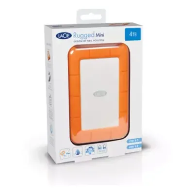 LaCie Rugged Mini. HDD capacity: 2 TB. USB version: 3.2 Gen 1 (3.1 Gen 1). HDD speed: 5400 RPM. Product colour: Orange Silver