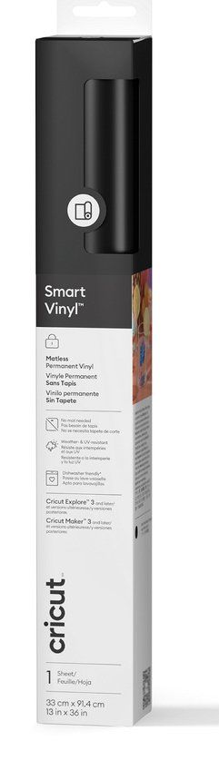 Cricut Smart Vinyl Permanent Black Matte - Image 1