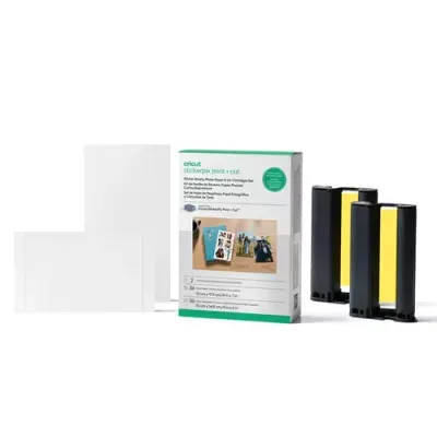 Cricut StickerPix Print + Cut Sticker Sheets Photo Paper &amp; Ink Cartridges Set