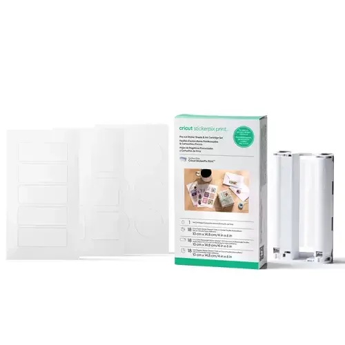 Cricut StickerPix Print Pre-cut Sticker Sheets & Ink Cartridge Set - Image 1