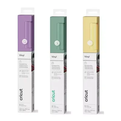 Cricut Permanent Vinyl (12 in x 48 in) Butter Yellow, Eucalyptus, Lilac - Thumbnail 2