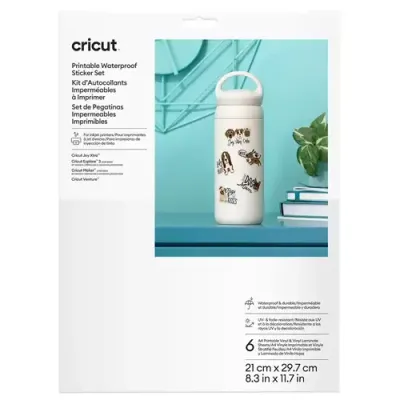 Cricut Sticker Set Waterproof A4- White, 36 sheets - Thumbnail 2