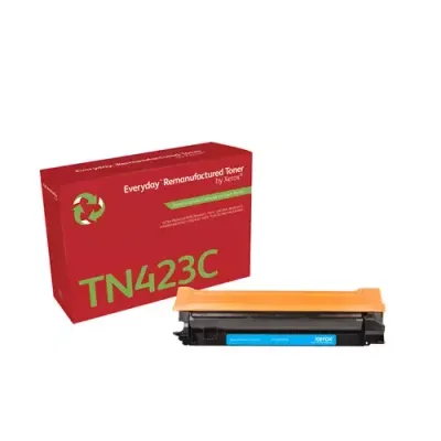 Everyday Cyan Remanufactured Toner by compatible with Brother TN423C High capacity. Colour toner page yield: 4000 pages Black toner page yield: 4000 pages Printing colours: Cyan Quantity per pack: 1 pc(s)