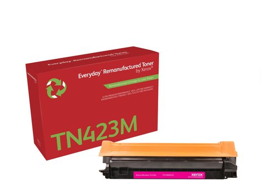 Everyday Magenta Remanufactured Toner by compatible with Brother TN423M High capacity. Colour toner page yield: 4000 pages Black toner page yield: 4000 pages Printing colours: Magenta Quantity per pack: 1 pc(s) - Thumbnail 2