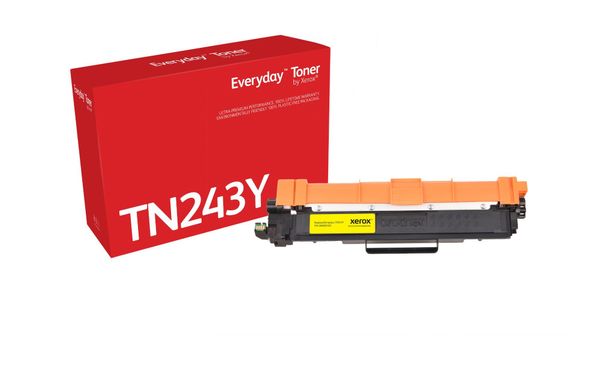 Everyday™ Yellow Toner by Xerox compatible with Brother TN-243Y, Standard capacity