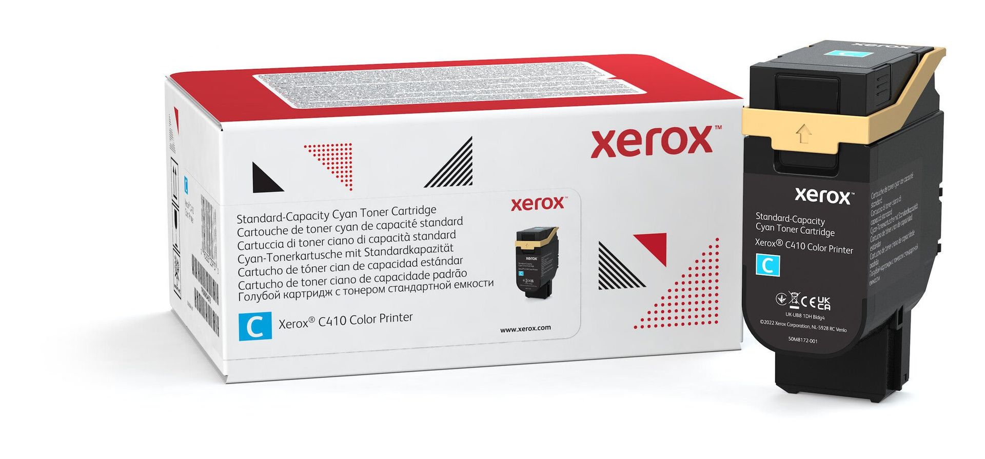 Xerox Genuine C410 Color Printer/VersaLink C415 Color Multifunction Printer Cyan Standard capacity Toner Cartridge (2000 Pages) - 006R04678 - Image 1