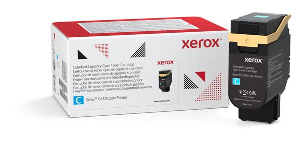 Xerox Genuine C410 Color Printer/VersaLink C415 Color Multifunction Printer Cyan Standard capacity Toner Cartridge (2000 Pages) - 006R04678