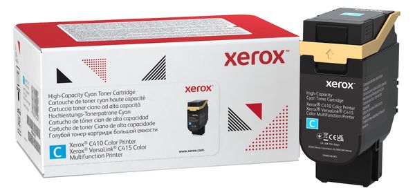 Xerox Genuine C410 Color Printer/VersaLink C415 Color Multifunction Printer Cyan High capacity Toner Cartridge (7000 Pages) - 006R04686