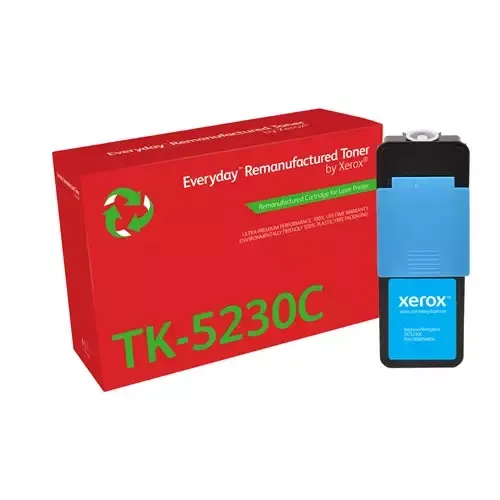 Everyday Cyan Remanufactured Toner by Xerox compatible with Kyocera TK-5230C Standard capacity - Image 1