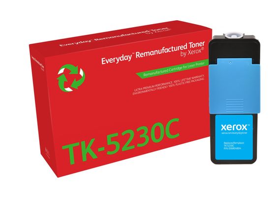 Everyday Cyan Remanufactured Toner by Xerox compatible with Kyocera TK-5230C Standard capacity - Thumbnail 2
