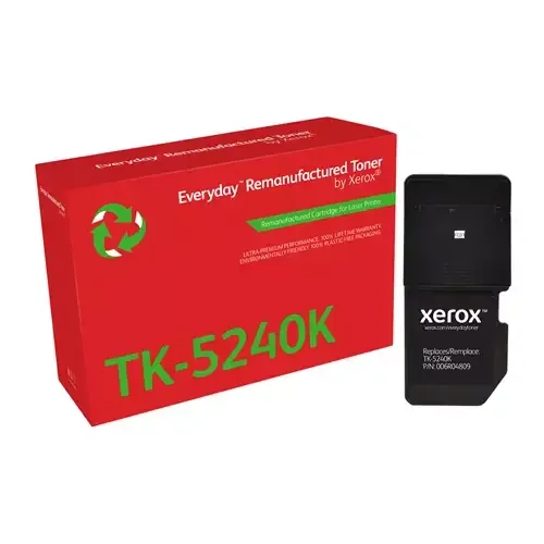 Everyday Black Remanufactured Toner by compatible with Kyocera TK-5240K Standard capacity. Black toner page yield: 4000 pages Printing colours: Black Quantity per pack: 1 pc(s) - Image 1