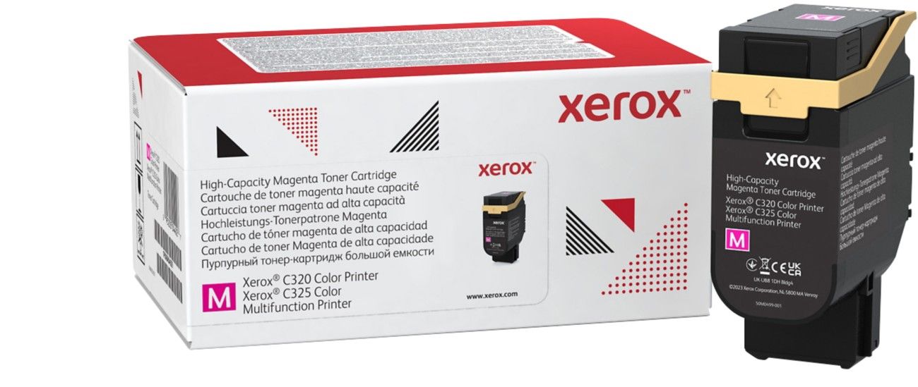Xerox Genuine C320 Color Printer/C325 Color Multifunction Printer Magenta High capacity Toner Cartridge (5500 Pages) - 006R04829 - Image 1