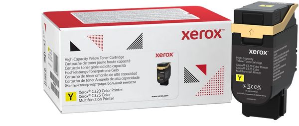 Xerox Genuine C320 Color Printer/C325 Color Multifunction Printer Yellow High capacity Toner Cartridge (5500 Pages) - 006R04830