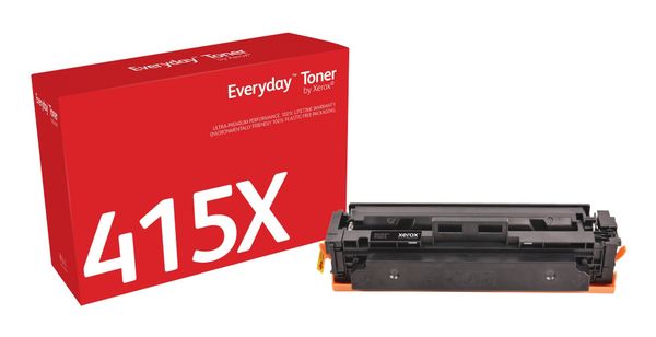 Everyday™ Black Toner by Xerox compatible with HP 415X (W2030X), High capacity