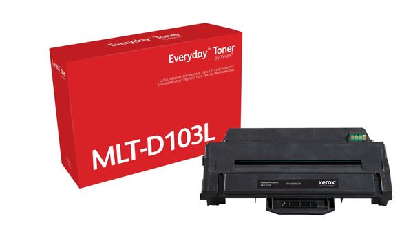 Everyday™ Black Toner by Xerox compatible with Samsung MLT-D103L, High capacity