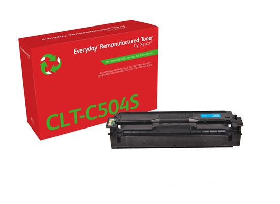 Everyday™ Cyan Remanufactured Toner by Xerox compatible with Samsung CLT-C504S, Standard capacity