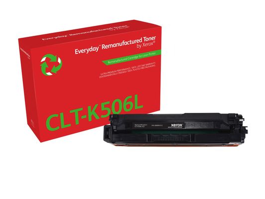 Everyday™ Black Remanufactured Toner by Xerox compatible with Samsung CLT-K506L, High capacity