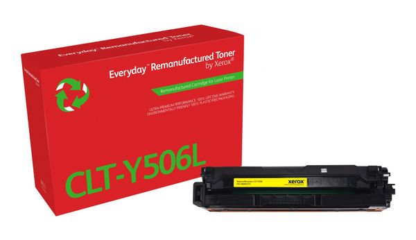 Everyday™ Yellow Remanufactured Toner by Xerox compatible with Samsung CLT-Y506L, High capacity