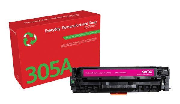 Everyday Magenta Remanufactured Toner by Xerox compatible with HP 305A (CE413A) Standard capacity