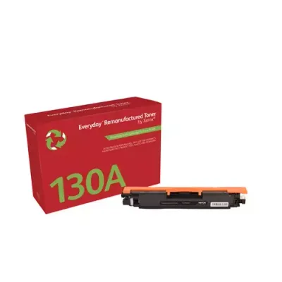 Everyday Black Remanufactured Toner by compatible with HP 130A (CF350A) Standard capacity. Black toner page yield: 1300 pages Printing colours: Black Quantity per pack: 1 pc(s)