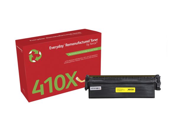Everyday™ Yellow Remanufactured Toner by Xerox compatible with HP 410X (CF412X), High capacity