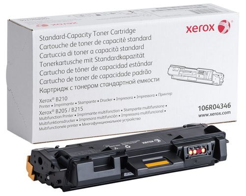 Xerox Genuine B205 Multifunction Printer/B210 Printer/B215 Multifunction Printer Black Standard capacity Toner Cartridge (1500 Pages) - 106R04346