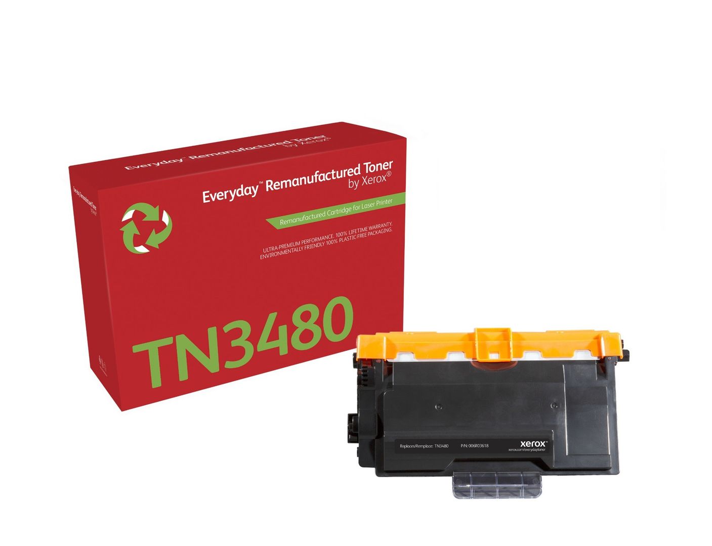 Everyday™ Mono Remanufactured Toner by Xerox compatible with Brother TN3480, High capacity - Image 1