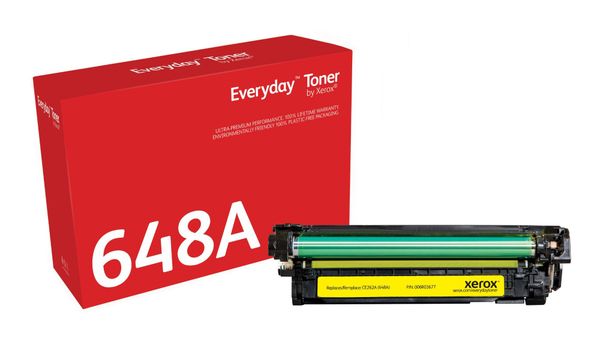 Everyday™ Yellow Toner by Xerox compatible with HP 648A (CE262A), Standard capacity