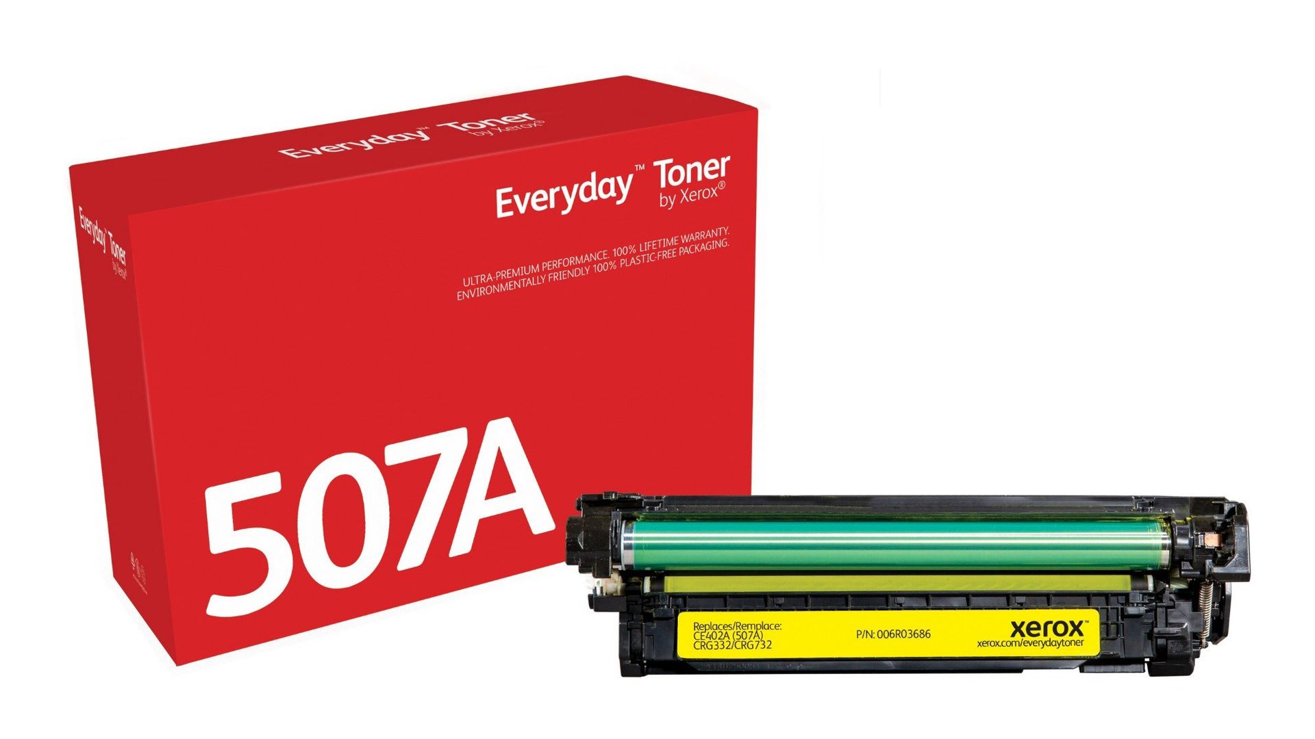 Everyday™ Yellow Toner by Xerox compatible with HP 507A (CE402A), Standard capacity - Image 1