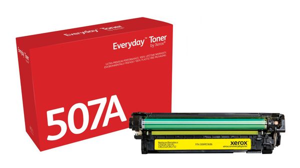 Everyday™ Yellow Toner by Xerox compatible with HP 507A (CE402A), Standard capacity