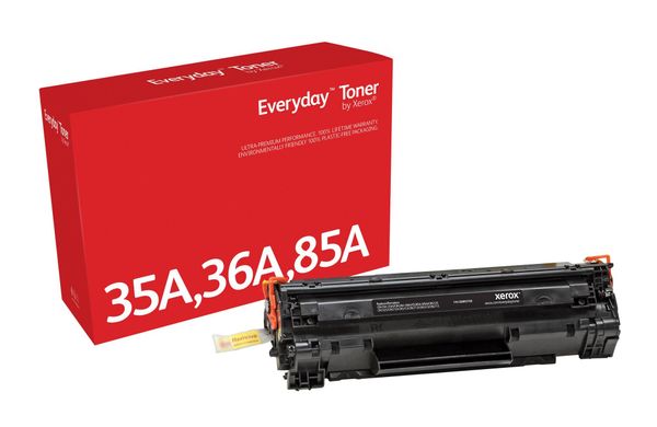 Everyday Black Toner by Xerox compatible with HP 35A 36A 85A (CB435A/ CB436A/ CE285A) Standard capacity