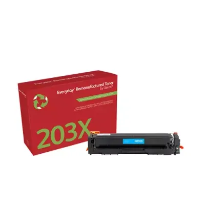 Everyday Cyan Remanufactured Toner by Xerox compatible with HP 203X (CF541X) High capacity