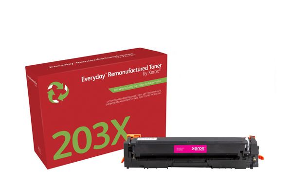 Everyday™ Magenta Remanufactured Toner by Xerox compatible with HP 203X (CF543X), High capacity