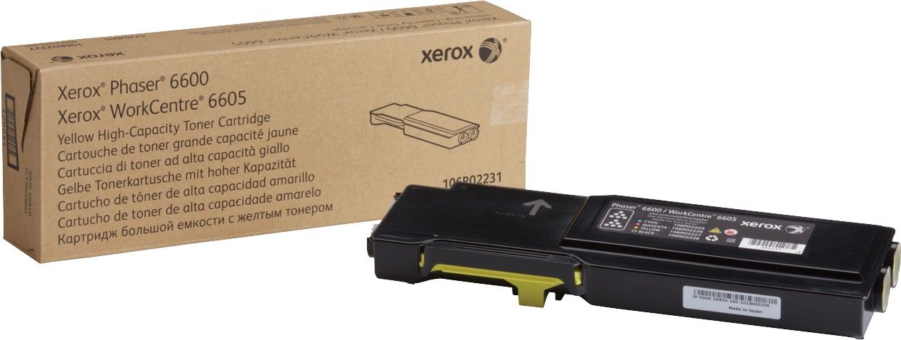 Xerox Genuine Phaser 6600 WorkCentre 6605 Yellow Toner Cartridge - Image 1