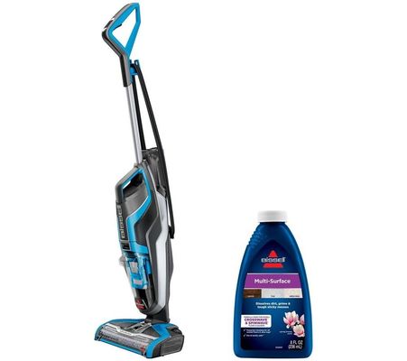 BISSELL CrossWave Upright Hard Floor Vacuum Cleaner - Titanium & Blue