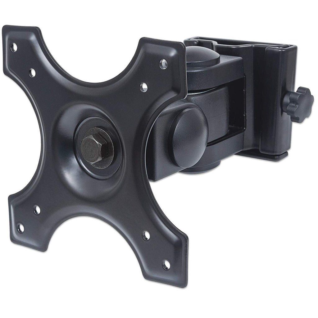 Manhattan Wall Mount for TV & Monitors (Tilt and Swivel 2 pivots) For screens 13" to 27" VESA compatibility: 75x75mm and 100x100mm - check the dimensions of the four mounting holes on back of screen to ensure it fits Max 12kg Black Bracket 12 k - Image 1