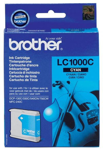 Brother LC1000C ink cartridge 1 pc(s) Original Cyan