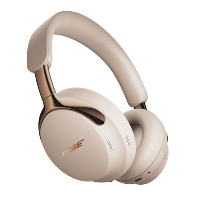 BOSE QuietComfort Ultra (2nd Gen) Wireless Bluetooth Noise-Cancelling Headphones - Driftwood Sand, Gold,Cream