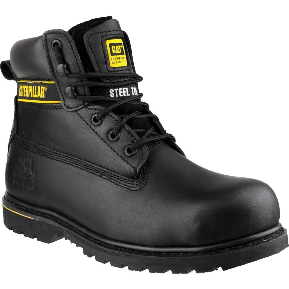 Caterpillar Mens Holton Safety Boots Black Size 9 - Image 1