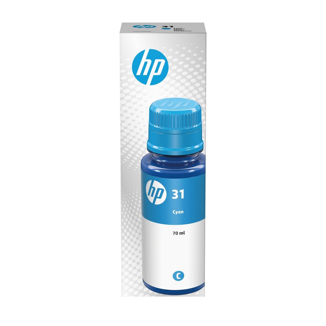 HP 31 70-ml Cyan Original Ink Bottle - Image 1