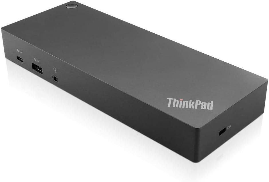 Lenovo 40AF0135UK laptop dock/port replicator Wired USB 3.2 Gen 1 (3.1 Gen 1) Type-C Black - Image 1