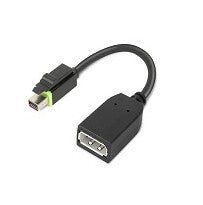 Lenovo 4X90Q93975 video cable adapter Mini DisplayPort DisplayPort Black - Image 1