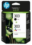 HP 303 2-pack Black/Tri-color Original Ink Cartridges - Thumbnail 2