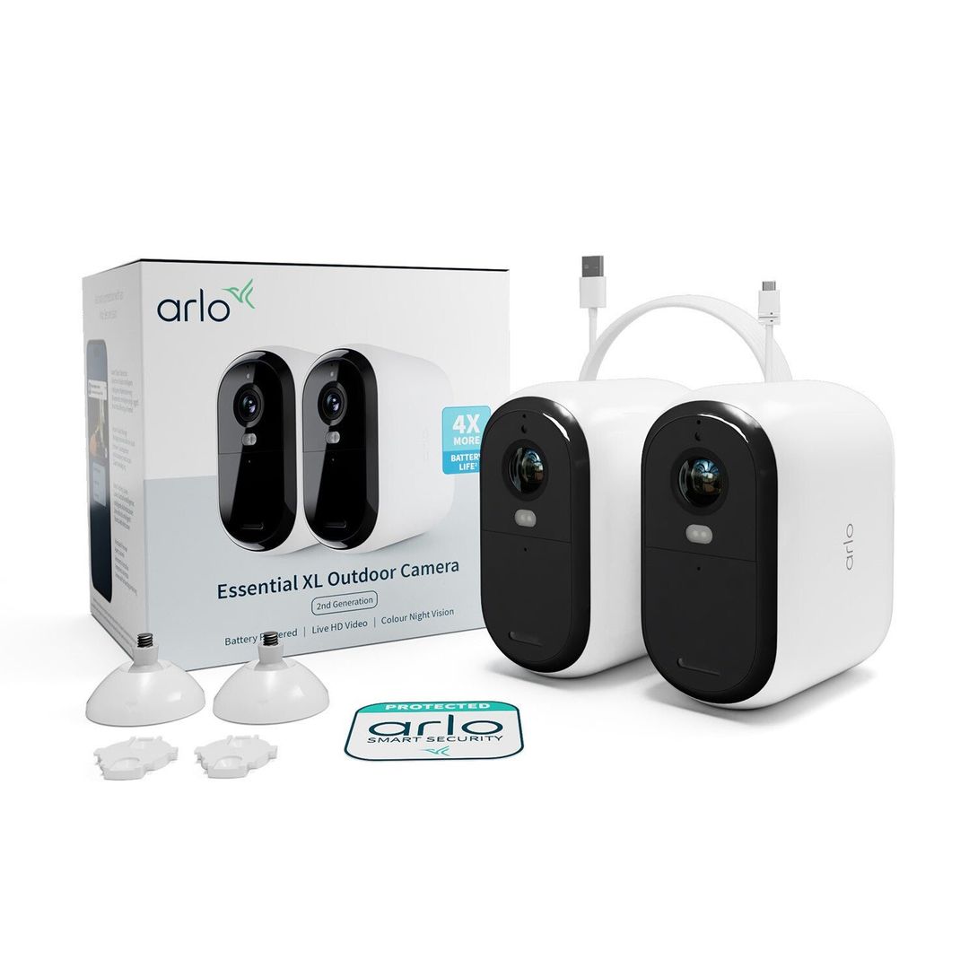 Arlo Essential XL Outdoor Security Camera 2-cam - Image 1
