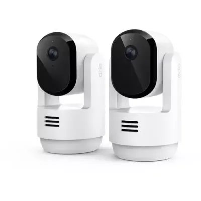 Arlo Essential 3 2K Pan-Tilt-Zoom Indoor Security Camera 2-cam IP security camera Indoor Wired Auto pan Ceiling/Desk White