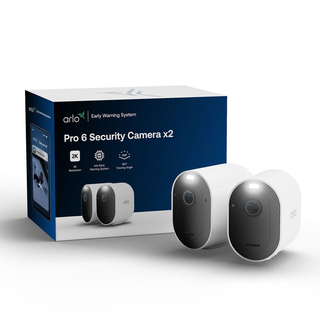 Arlo Pro 6 2K+ Security Camera, 2-cam - Image 1