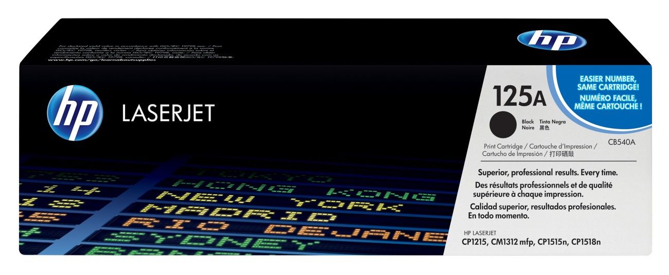 HP 125A Black Original LaserJet Toner Cartridge - Image 1
