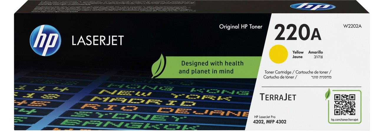 HP 220A Yellow Original LaserJet Toner Cartridge - Image 1