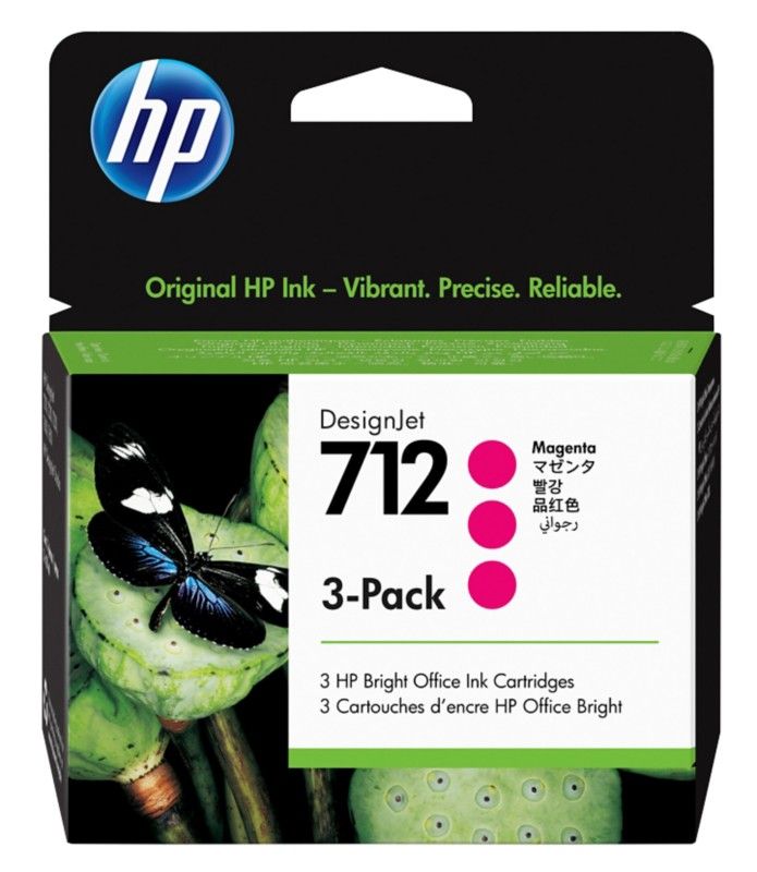 HP 712 3-pack 29-ml Magenta DesignJet Ink Cartridge - Image 1