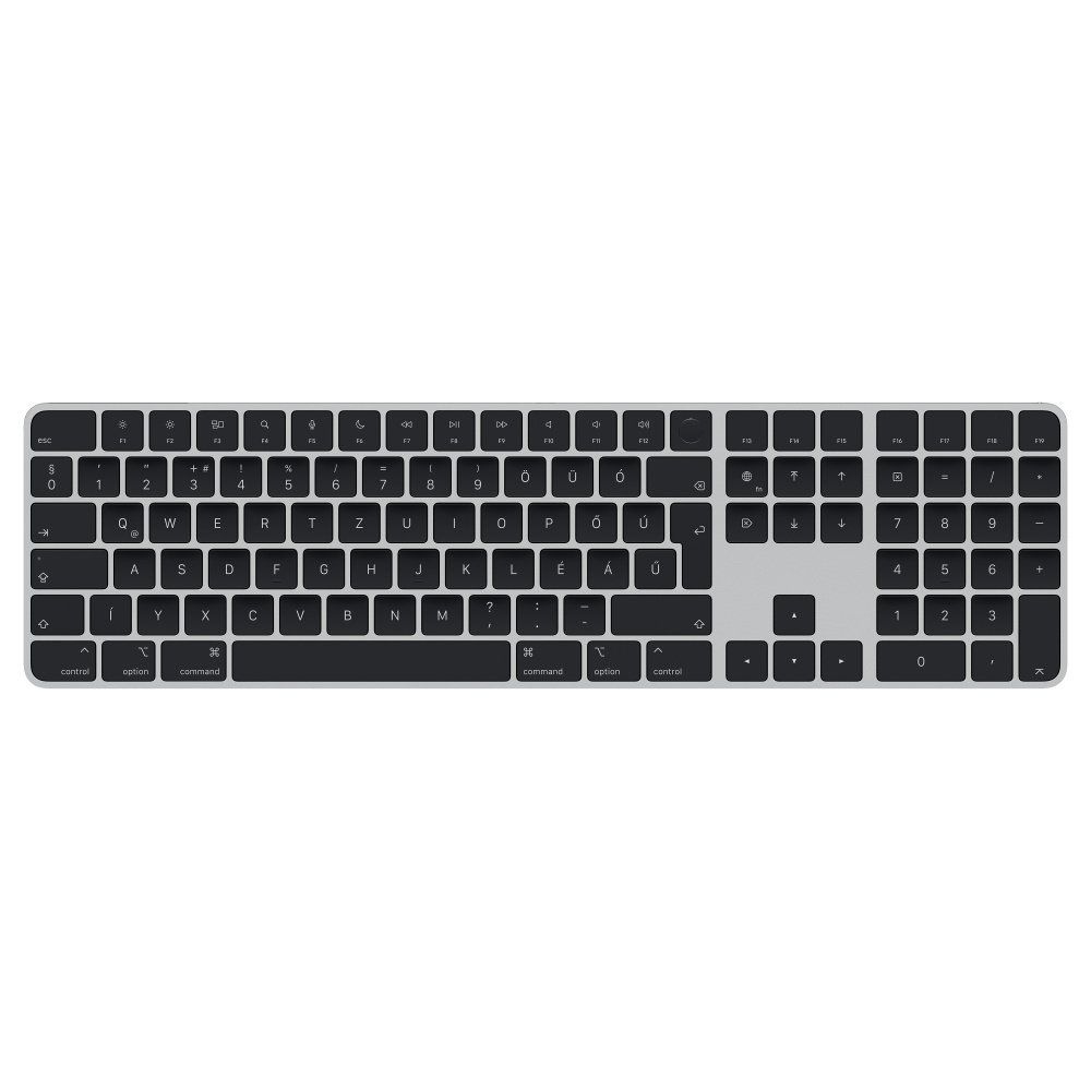 Apple Magic keyboard Universal USB + Bluetooth QWERTZ Hungarian Silver, Black - Image 1